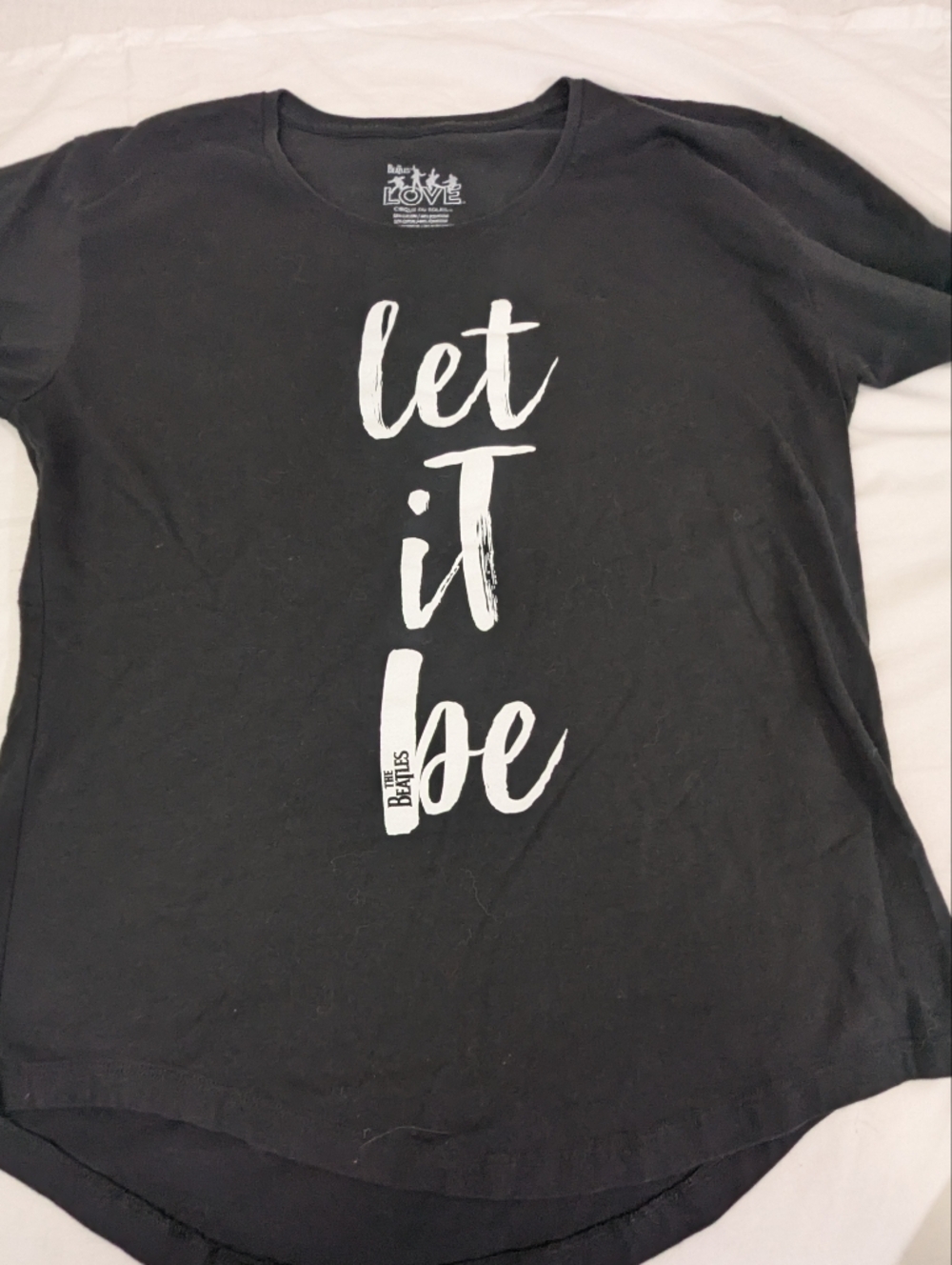Cirque Du Soleil The Beatles LOVE "Let It Be" Black Tee XXL